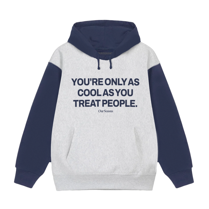 Kind People Are Cool Heavyweight Hoodie (Two-Tone)