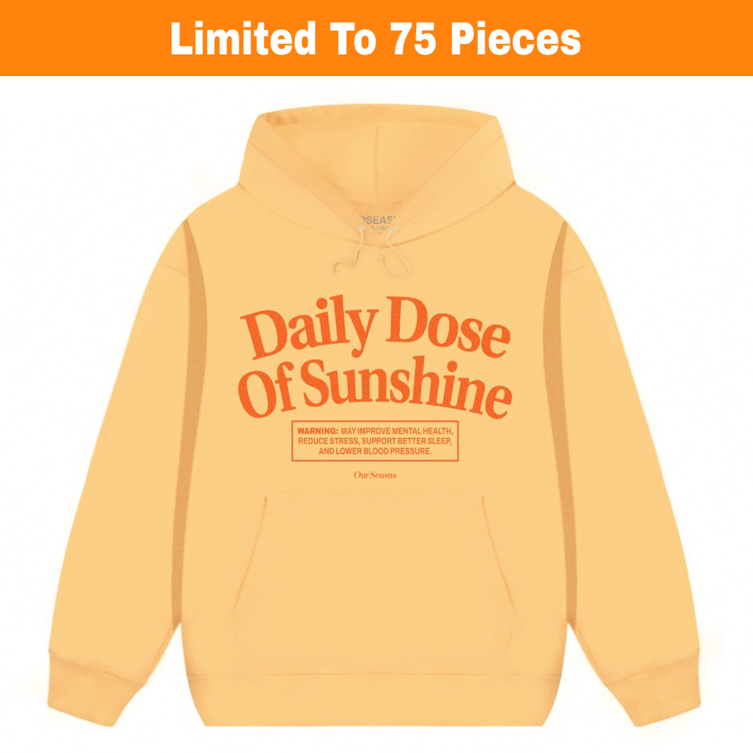 *Almost Gone!* Daily Dose of Sunshine Heavyweight Hoodie (10oz)