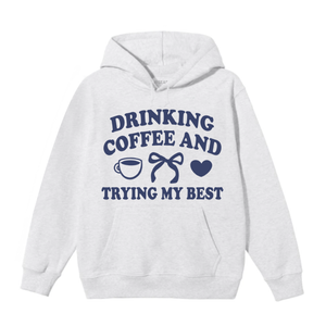 ***Almost Gone!*** Coffee, Bow, Heart Hoodie