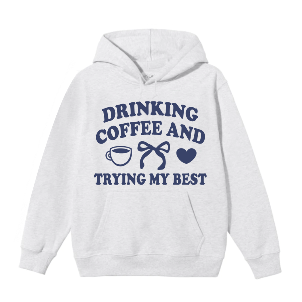 ***Almost Gone!*** Coffee, Bow, Heart Hoodie