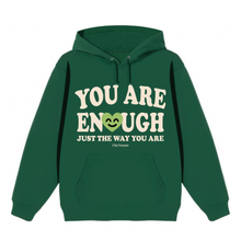 Load image into Gallery viewer, *Almost Gone!* Green Enough Happy Heart Heavyweight Hoodie