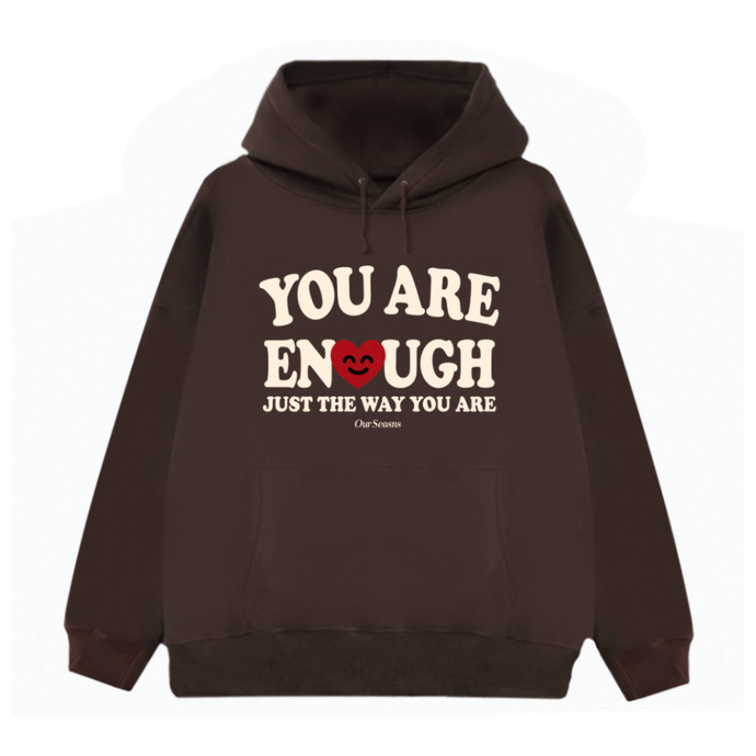 AZ Enough Happy Heart Heavyweight Hoodie