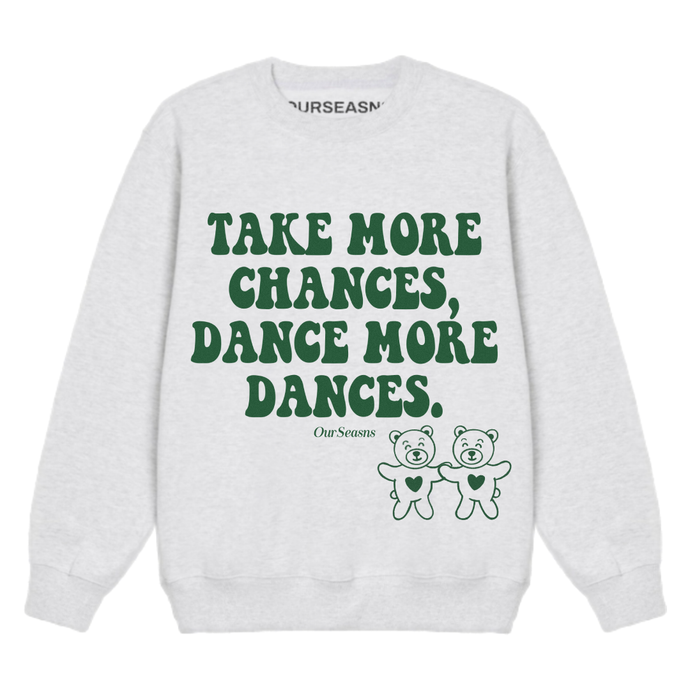 **Almost Gone!** Take More Chances Teddy Crewneck