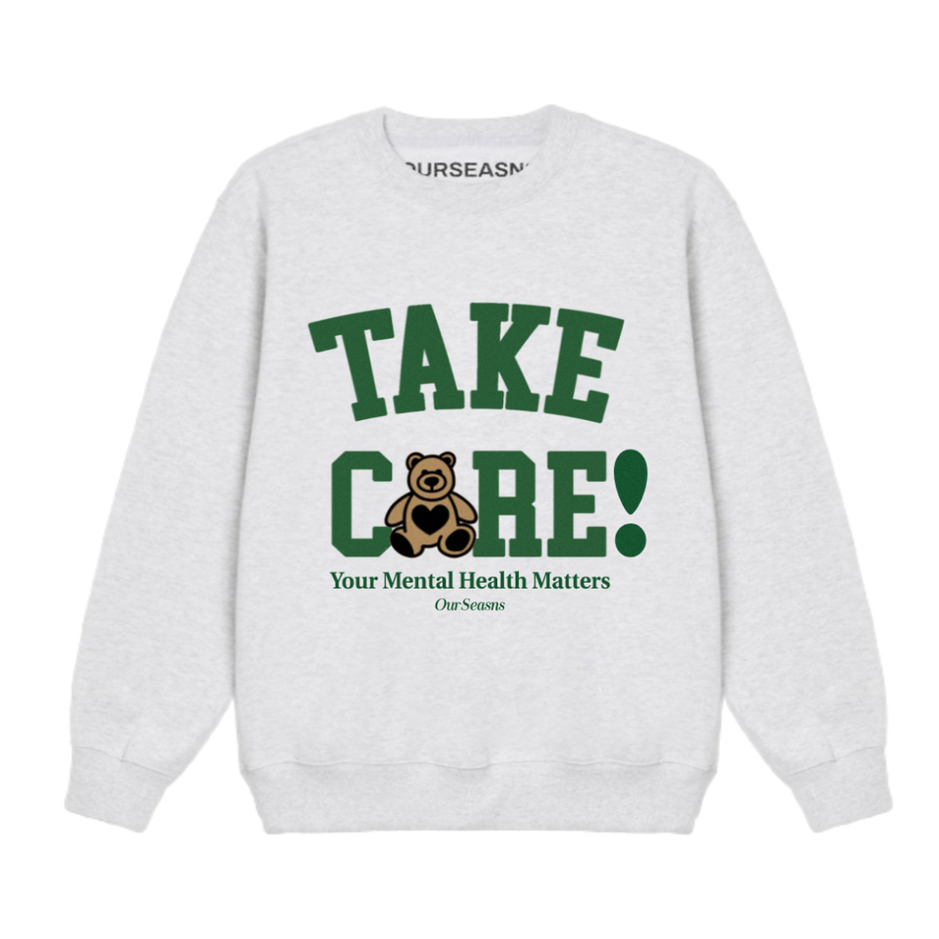 Take Care Teddy Crewneck (Fall Brown)
