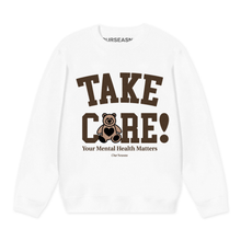 Load image into Gallery viewer, Take Care Teddy Crewneck (Fall Brown)