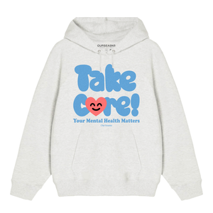 AZ Take Care! Happy Heart Heavyweight Hoodie