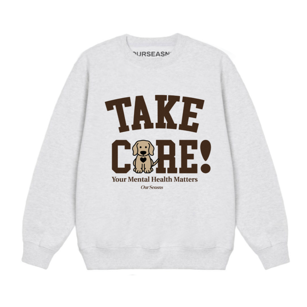 AZ Take Care! Dog Crewneck (Ash)