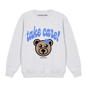 *Almost Gone!* Take Care! Face Teddy Crewneck