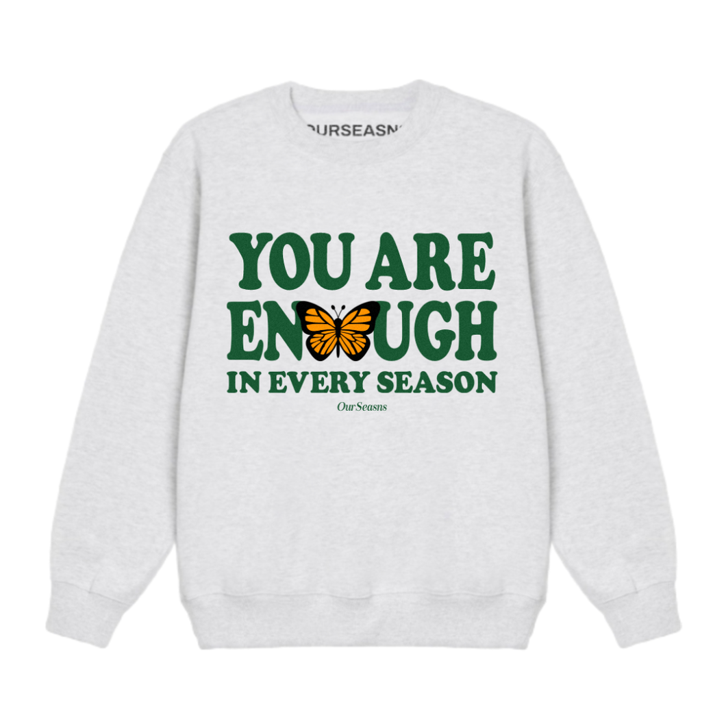 AZ You Are Enough Butterfly Crewneck