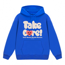 Load image into Gallery viewer, AZ Take Care! Happy Heart Heavyweight Hoodie